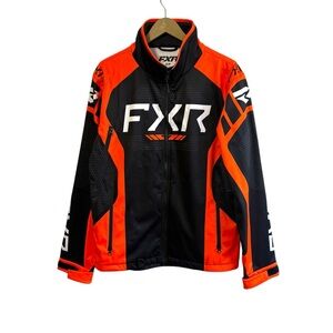FXR Men’s Small Racing Black Orange White Cold Cross RR Jacket Full Zip